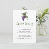 Waterverf Wijngaard | VRIJGEZELLENFEEST Kaart (Staand voorkant)