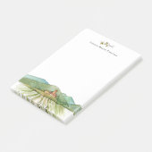Waterverf Wijngaard Wijnbouw Post-it® Notes (Schuin)