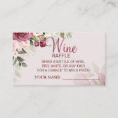 Waterverf Wijnloterij ticket Vrijgezellenfeest kaa (Voorkant)