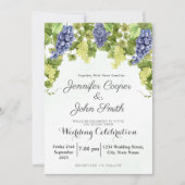 Waterverf wijnmakerij druivenstokken wijngaard bru kaart (Voorkant)