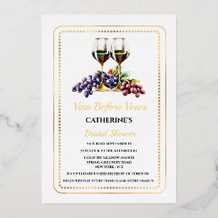 Waterverf wijnproeverij pairing wijnmakerij land folie uitnodiging