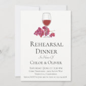 Waterverf Wijnrepetitie Binnenuitnodiging Kaart (Voorkant)