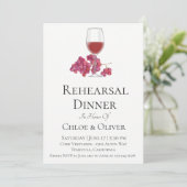 Waterverf Wijnrepetitie Binnenuitnodiging Kaart (Staand voorkant)