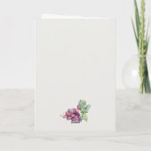 Waterverf Wijnstok Trouw Vielen Dank Bedankkaart (Achterkant)