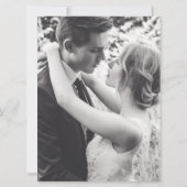 Waterverf wijnstokken blauw groen na bruiloft kaart (Achterkant)