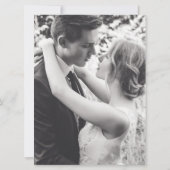 Waterverf wijnstokken blauw roze na bruiloft kaart (Achterkant)