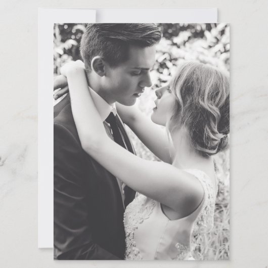 Waterverf wijnstokken paarse sinaasappel na huweli kaart (Achterkant)