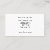 Waterverf Wijziging adres | Verplaatsingsaankondig Visitekaartje (Achterkant)