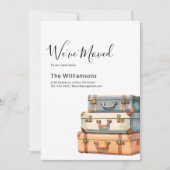 Waterverf Wijziging van adres Verplaatsen Aankondiging (Voorkant)