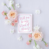 Waterverf Wil je mijn MOH voorstel kaart zijn?