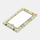 Waterverf Wild Animal Safari Oerwoud Pattern Post-it® Notes (Schuin)