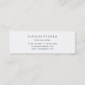 Waterverf Wild Floral Green Foliage Mini Visitekaartje (Achterkant)