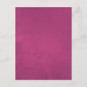 Waterverf Wild Flower Wedding Guest - Gegevens Informatiekaartje (Achterkant)