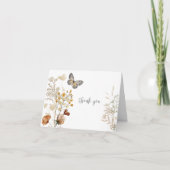 Waterverf Wild Flowers Hartelijk dank Bedankkaart (Voorkant)