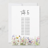 Waterverf Wild Flowers Zitkaarten Kaart (Voorkant)