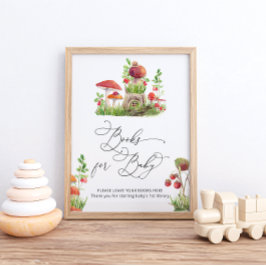 Waterverf Wild Mushroom Boeken voor Baby Poster