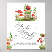 Waterverf Wild Mushroom Boeken voor Baby Poster (Voorkant)