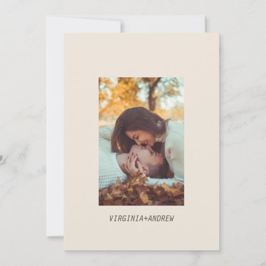 Waterverf wild roos Weddenschap Kaart (Achterkant)