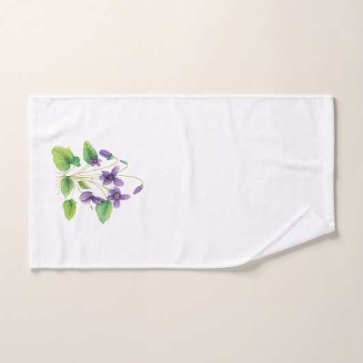 Waterverf Wild Violet-handdoekset Bad Handdoek (Handdoek)