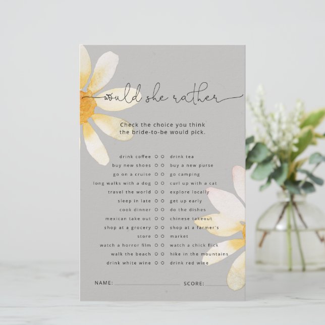 Waterverf wild vrijgezellenfeest (Staand voorkant)