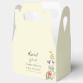 Waterverf Wildbloem Baby shower Bedankdoosjes (Open)