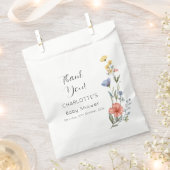 Waterverf Wildbloem Baby shower Bedankzakje (Geknipt)