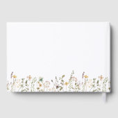 Waterverf Wildbloem Baby shower Gastenboek (Achterkant)