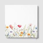 Waterverf Wildbloem Baby shower Gastenboek (Achterkant)