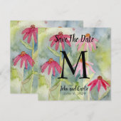 Waterverf Wildbloem Bewaar de data (Voorkant / Achterkant)