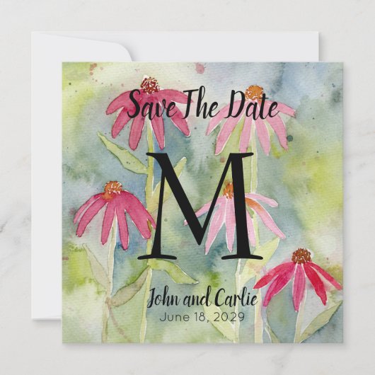 Waterverf Wildbloem Bewaar de data (Voorkant)