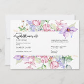 Waterverf Wildbloem | Botanisch Baby shower IV Kaart (Voorkant)