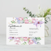 Waterverf Wildbloem | Botanisch Baby shower IV Kaart (Staand voorkant)