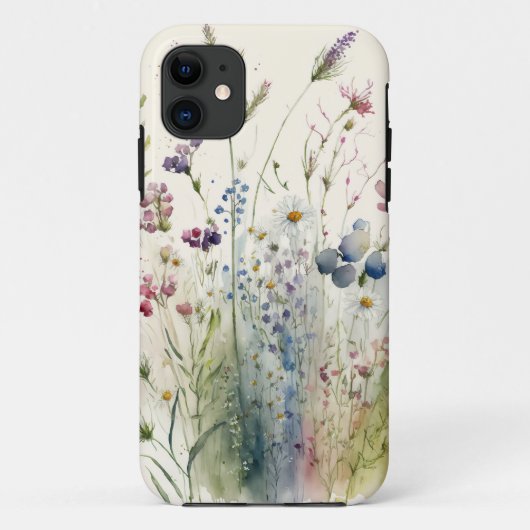 Waterverf Wildbloem Case-Mate iPhone Case (Achterkant)