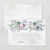 Waterverf wildbloem dank je kaart (Voorkant / Achterkant)