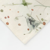 Waterverf Wildbloem Fleece Deken (Hoek)