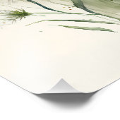 Waterverf Wildbloem Foto Afdruk (Hoek)