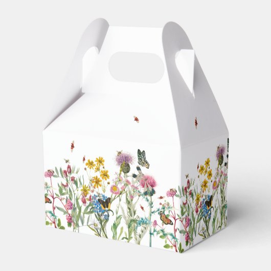 Waterverf Wildbloem Insecten Floral Spring Garden Bedankdoosjes (Achterkant)
