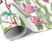 Waterverf Wildbloem Insecten Floral Spring Garden Cadeaupapier (Rol Hoek)