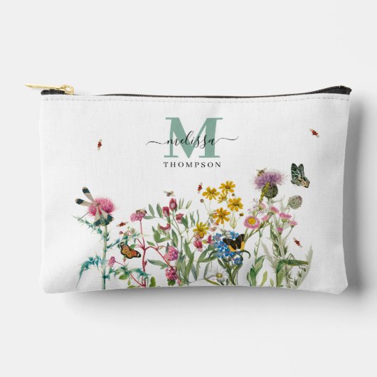 Waterverf Wildbloem Insecten Floral Spring Garden Etui (Voorkant)