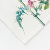 Waterverf Wildbloem Insecten Floral Spring Garden Fleece Deken (Hoek)