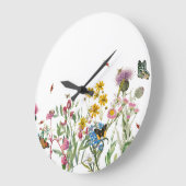 Waterverf Wildbloem Insecten Floral Spring Garden Grote Klok (Hoek)