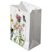 Waterverf Wildbloem Insecten Floral Spring Garden Medium Cadeauzakje (Voorkant Gekanteld)