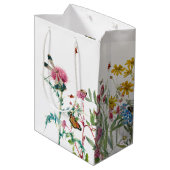 Waterverf Wildbloem Insecten Floral Spring Garden Medium Cadeauzakje (Achterkant Gekanteld)