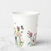 Waterverf Wildbloem Insecten Floral Spring Garden Papieren Bekers (Rechts)