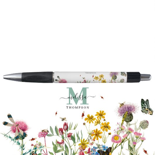 Waterverf Wildbloem Insecten Floral Spring Garden Pen