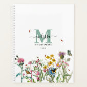 Waterverf Wildbloem Insecten Floral Spring Garden Planner (Voorkant)
