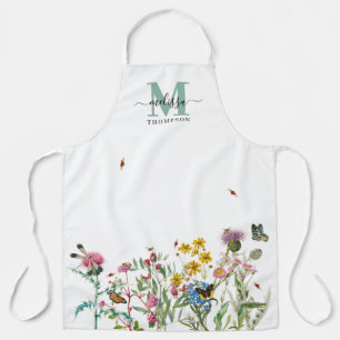 Waterverf Wildbloem Insecten Floral Spring Garden Schort