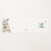 Waterverf Wildbloem Insecten Floral Spring Garden Yogamat (Voorkant (horizontaal))