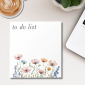 Waterverf Wildbloem Notitieblok