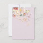 Waterverf Wildbloem Paars Vrijgezellenfeest Bedankkaart (Achterkant)